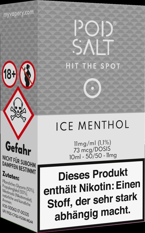 Pod Salt Core Liquid 10ml 11mg - Ice Menthol