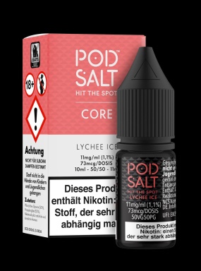 Pod Salt Core Liquid 10ml 11mg - Lychee Ice
