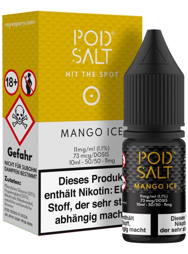 Pod Salt Core Liquid 10ml 11mg - Mango Ice