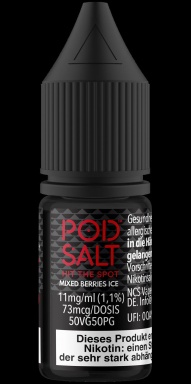 Pod Salt Core Liquid 10ml 11mg - Mixed Berries Ice