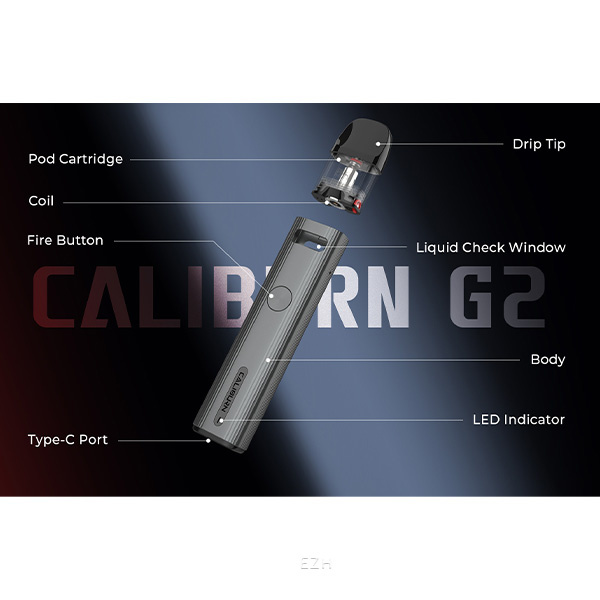 Uwell Caliburn G2 Pod Kit - Carbon Black