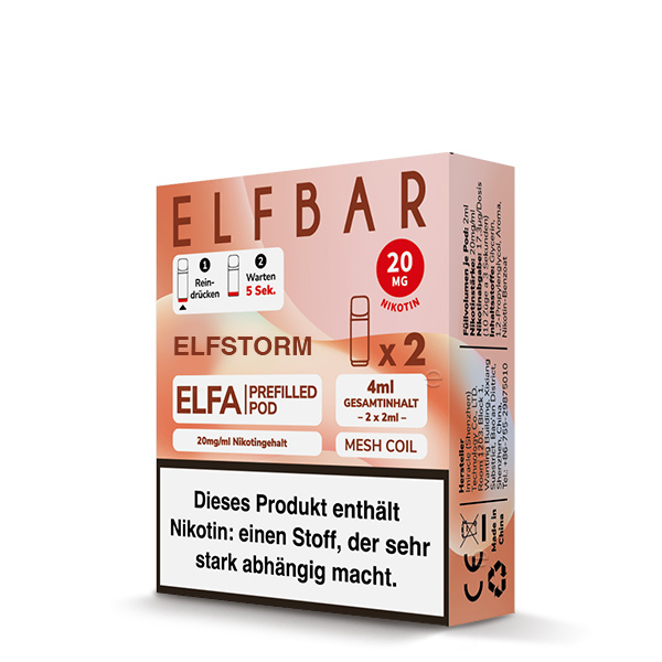 ELFBAR ELFA Liquid Pod 2er Pack (2 x 2ml) 20mg Nikotin - Elfergy