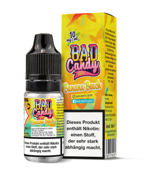 Bad Candy Nikotinsalz Liquid 10ml 10mg - Banana Beach