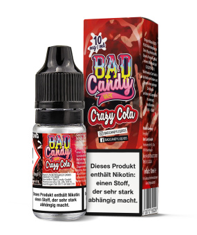 Bad Candy Nikotinsalz Liquid 10ml 10mg - Crazy Cola