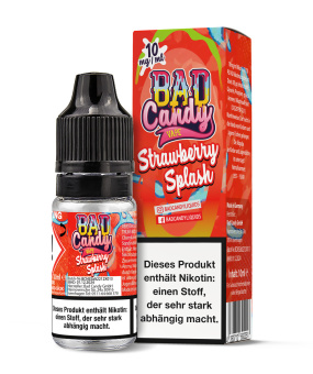 Bad Candy Nikotinsalz Liquid 10ml 10mg - Strawberry Splash