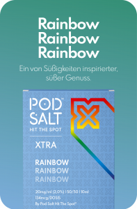 Pod Salt Xtra Liquid 10ml 20mg - Rainbow