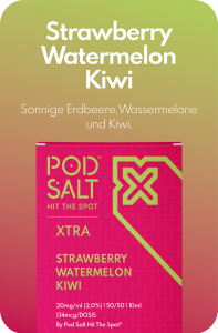 Pod Salt Xtra Liquid 10ml 20mg - Strawberry Watermelon Kiwi