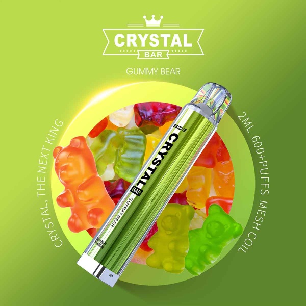 SKE Crystal Bar - Einweg E-Shisha ca. 600 Züge - Gummy Bear - 20 mg/ml