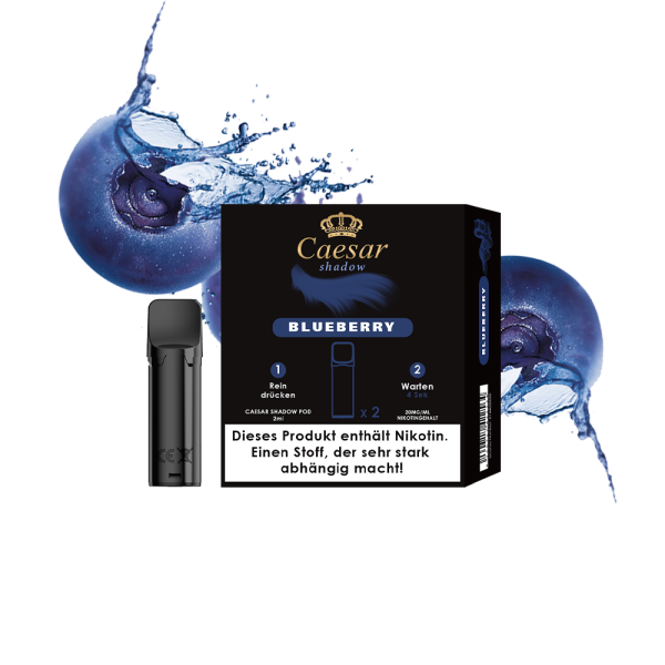 Caesar Shadow Liquid Pod 2er Pack (2 x 2ml) 20mg Nikotin - Blueberry
