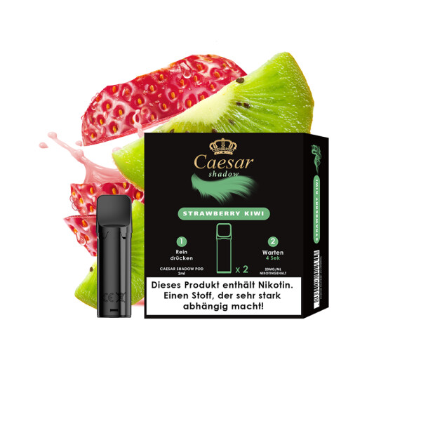 Caesar Shadow Liquid Pod 2er Pack (2 x 2ml) 20mg Nikotin - Strawberry Kiwi