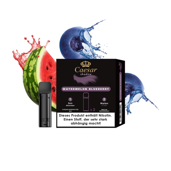 Caesar Shadow Liquid Pod 2er Pack (2 x 2ml) 20mg Nikotin - Watermelon Blueberry