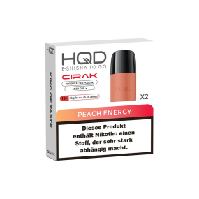 HQD Cirak Liquid Pod 2er Pack (2 x 2ml) 18mg Nikotin - Peach Energy
