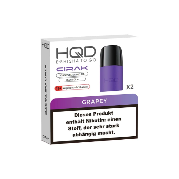 HQD Cirak Liquid Pod 2er Pack (2 x 2ml) 18mg Nikotin - Grapey