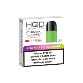 HQD Cirak Liquid Pod 2er Pack (2 x 2ml) 18mg Nikotin - Kiwi Maracuja Grape
