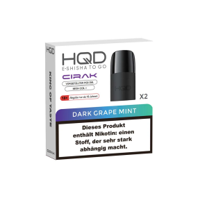 HQD Cirak Liquid Pod 2er Pack (2 x 2ml) 18mg Nikotin - Dark Grape Mint