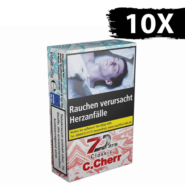 7 Days Classic Tabak 10 x 25g - C. Cherr (39,00€)