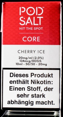 Pod Salt Core Liquid 10ml 20mg - Cherry Ice