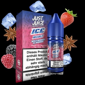 Just Juice Liquid 10ml 11mg - Wild Berries & Aniseed Ice