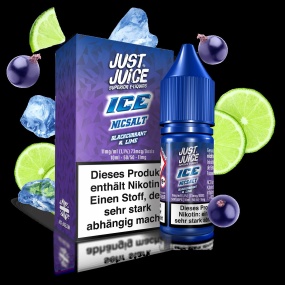 Just Juice Liquid 10ml 11mg - Blackcurrant & Lime Ice