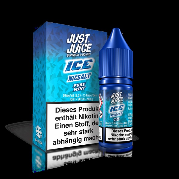 Just Juice Liquid 10ml 20mg - Pure Mint Ice