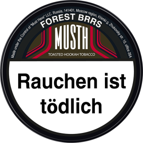 MUSTH Tabak 25g - Forest Brrs (5,90€)