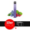 Elfbar V2 - Einweg E-Shisha ca. 600 Züge - Blueberry Raspberry - 20 mg/ml 10er Pack