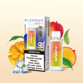 Flerbar Liquid Pod 2er Pack (2 x 2ml) 20mg Nikotin - Mango Ice