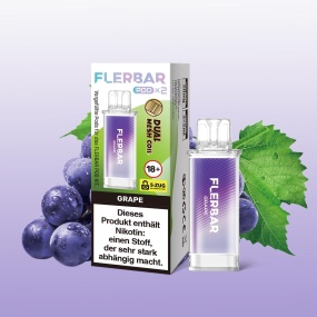 Flerbar Liquid Pod 2er Pack (2 x 2ml) 20mg Nikotin - Grape