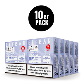 ELFBAR ELFA Liquid Pod 2er Pack (2 x 2ml) 20mg Nikotin - Blue Razz Lemonade 10er Pack
