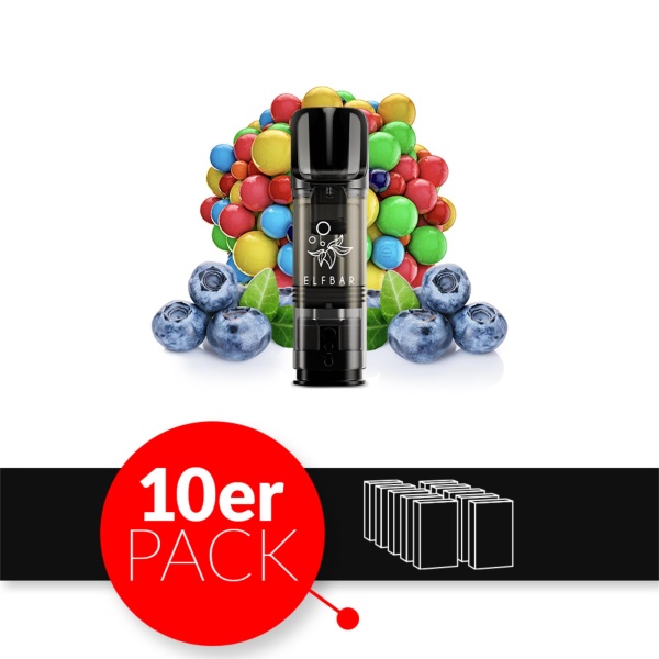 ELFBAR ELFA Liquid Pod 2er Pack (2 x 2ml) 20mg Nikotin - Blueberry BG 10er Pack