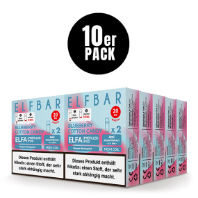 ELFBAR ELFA Liquid Pod 2er Pack (2 x 2ml) 20mg Nikotin - Blueberry Cotton Candy 10er Pack