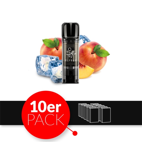 ELFBAR ELFA Liquid Pod 2er Pack (2 x 2ml) 20mg Nikotin - Peach Ice 10er Pack