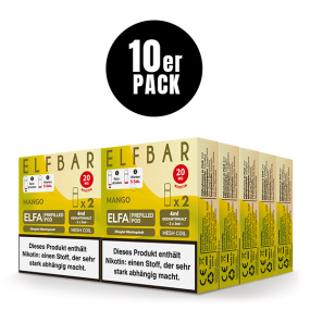 ELFBAR ELFA Liquid Pod 2er Pack (2 x 2ml) 20mg Nikotin - Mango 10er Pack
