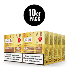 ELFBAR ELFA Liquid Pod 2er Pack (2 x 2ml) 20mg Nikotin - Pineapple Lemon QI 10er Pack