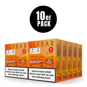 ELFBAR ELFA Liquid Pod 2er Pack (2 x 2ml) 20mg Nikotin - Tropical Fruit 10er Pack