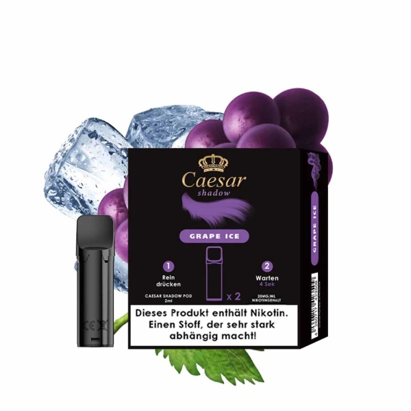 Caesar Shadow Liquid Pod 2er Pack (2 x 2ml) 20mg Nikotin - Grape Ice
