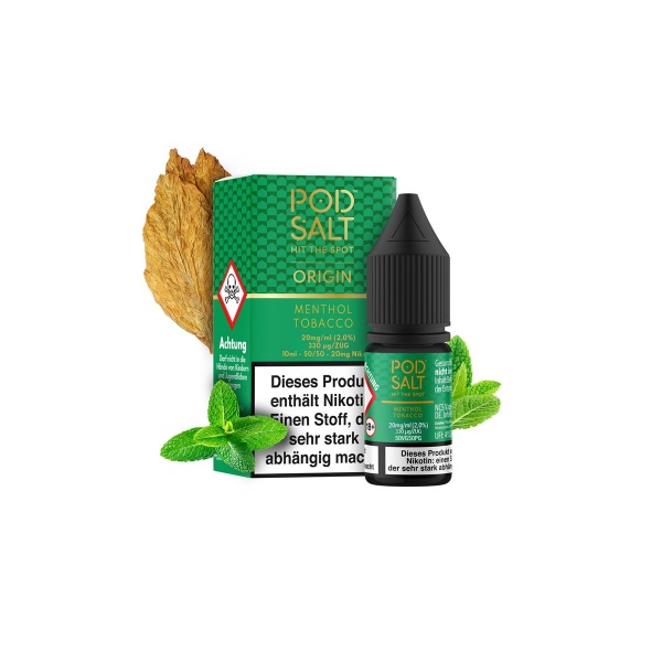 Pod Salt Origin Liquid 10ml 20mg - Menthol Tobacco