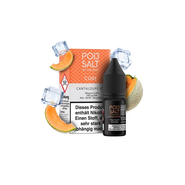 Pod Salt Core Liquid 10ml 20mg - Cantaloupe Ice